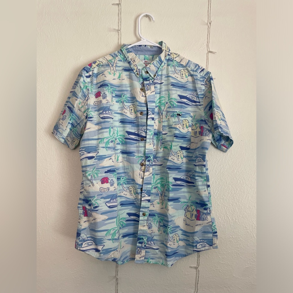 Vineyard Vines Button Up Shirt | Large | Tropical Print Vineyard Vines x Target